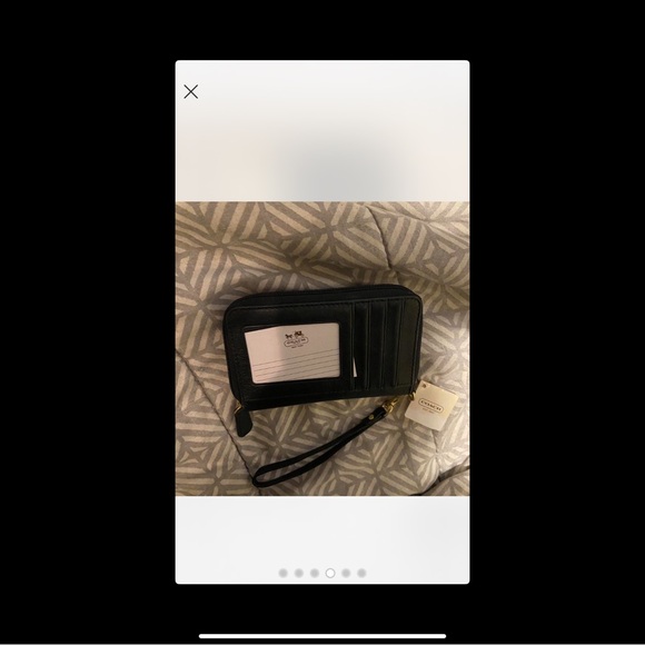 Coach Compact Black Leather Wallet –Sleek and Elegant. NWT, No Further Markdowns - Picture 6 of 7